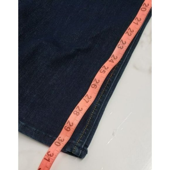 Y2K Early 2000s Old Navy Low Rise Dark Wash Boot Cut/ Flare Jeans - Picture 7 of 10